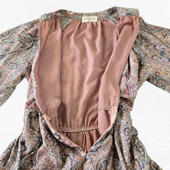 Boho Bell Sleeve Paisley Romper Festival Goodnight Macaroon Size Small Small - Picture 10 of 15